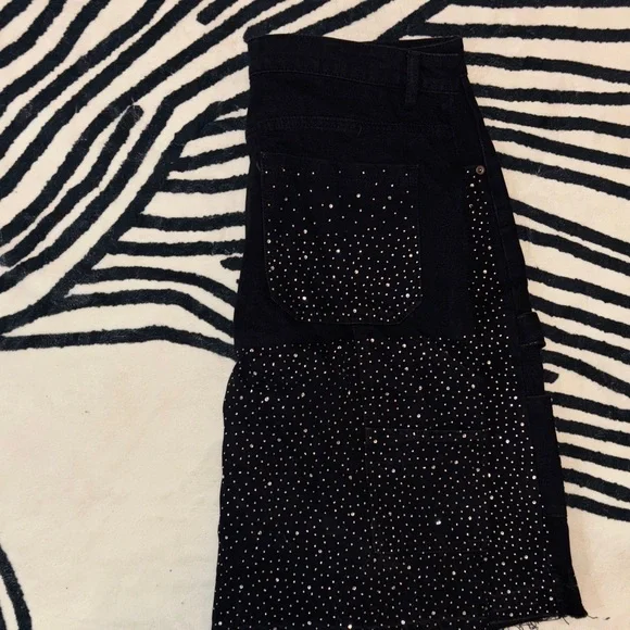 Black Studded Shorts - Picture 3 of 5